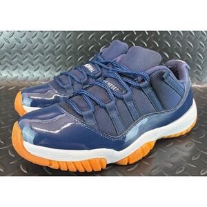 Jordan 11 Retro Low Midnight Navy White 528895-405 Mens sneakers size 9.5